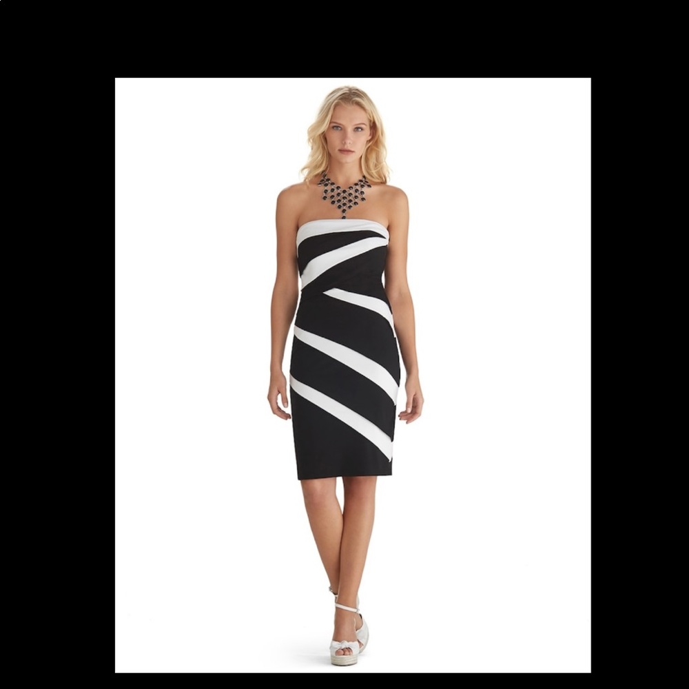 White House Black Market Strapless Dress